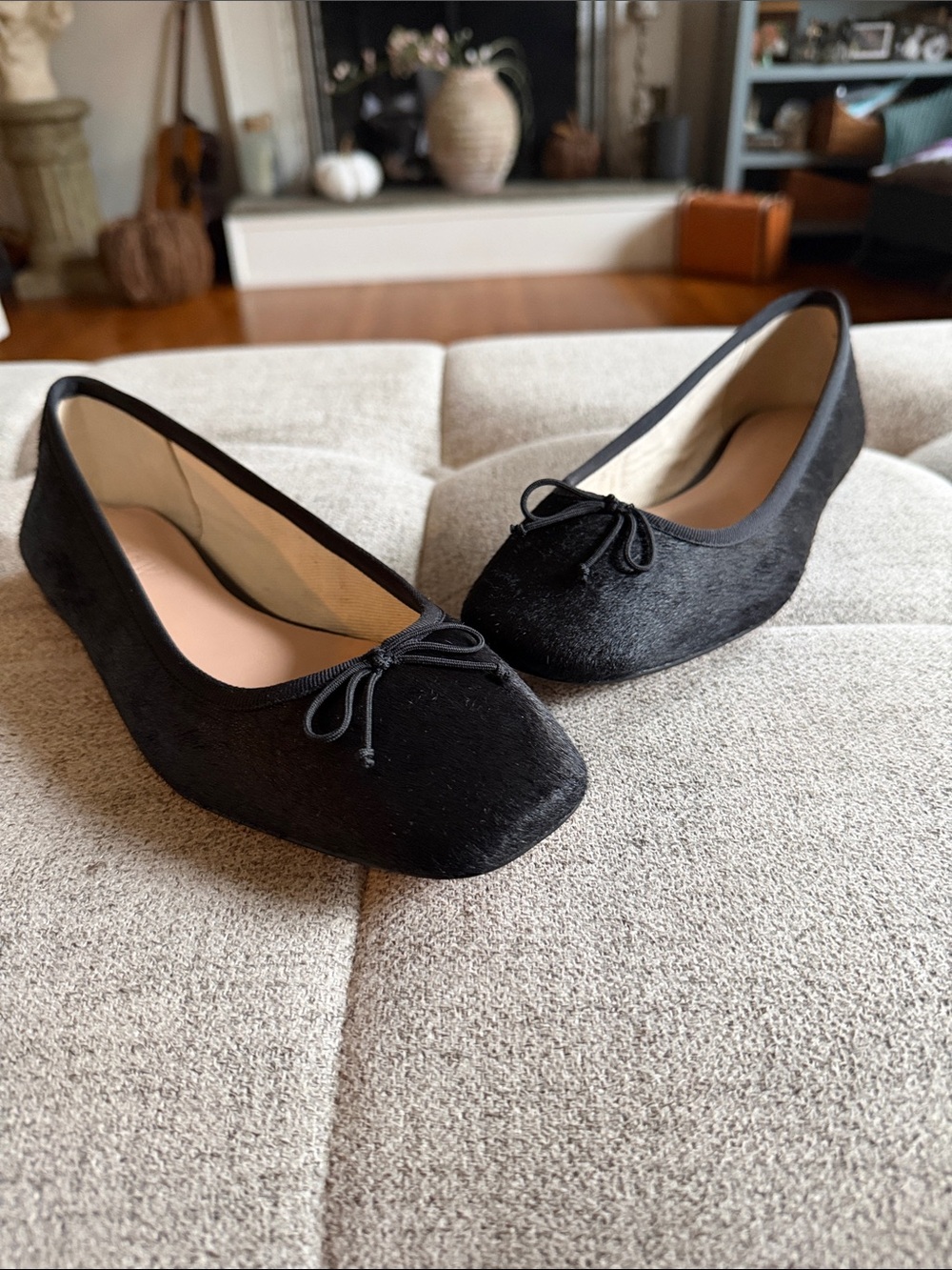 J.Crew Quinn Calf Hair Ballet Flats Sz 8 New $198 Retail